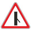Дорожный знак 2.3.6 «Примыкание второстепенной дороги справа» (металл 0,8 мм, III типоразмер: сторона 1200 мм, С/О пленка: тип Б высокоинтенсив.)